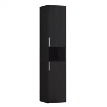   Laufen Base sötét szil magas szekrény 35x33,6x165 cm kettő jobbos ajtóval és nyitott résszel H4026921102631