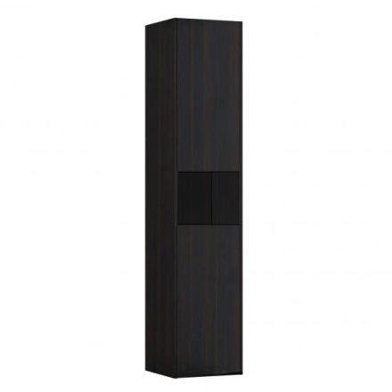 Laufen Base sötét szil magas szekrény 35x33,6x165 cm kettő balos ajtóval és nyitott résszel H4027011102631