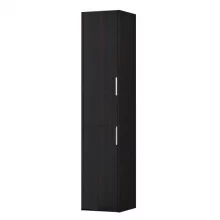   Laufen Base sötét szil magas szekrény 35x33,6x165 cm kettő balos ajtóval és fiókkal H4027111102631