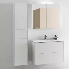   Laufen Base matt fehér magas szekrény 35x33,6x165 cm kettő balos ajtóval és fiókkal H4027211102601