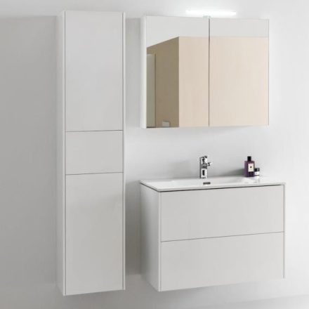 Laufen Base matt fehér magas szekrény 35x33,6x165 cm kettő balos ajtóval és fiókkal H4027211102601