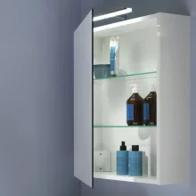   Laufen Base fényes fehér tükrösszekrény 60 cm balos ajtóval, világítással H4027511102611
