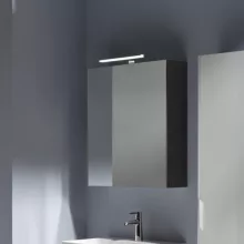   Laufen Base sötét szil tükrösszekrény 60 cm jobbos ajtóval, világítással H4027521102631