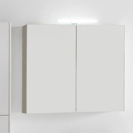 Laufen Base világos szil tükrösszekrény 80 cm kettő ajtóval, világítással H4028021102621