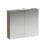 Laufen Base világos szil tükrösszekrény 80 cm kettő ajtóval, világítással H4028021102621