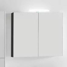   Laufen Base sötét szil tükrösszekrény 80 cm kettő ajtóval, világítással H4028021102631