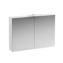   Laufen Base fényes fehér tükrösszekrény 100 cm kettő ajtóval, világítással H4028521102611