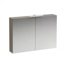   Laufen Base világos szil tükrösszekrény 100 cm kettő ajtóval, világítással H4028521102621