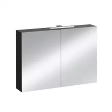   Laufen Base matt antracitszürke tükrösszekrény 100 cm kettő ajtóval, világítással H4028521102661