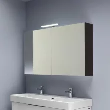   Laufen Base sötét szil tükrösszekrény 120 cm kettő ajtóval, világítással H4029021102631
