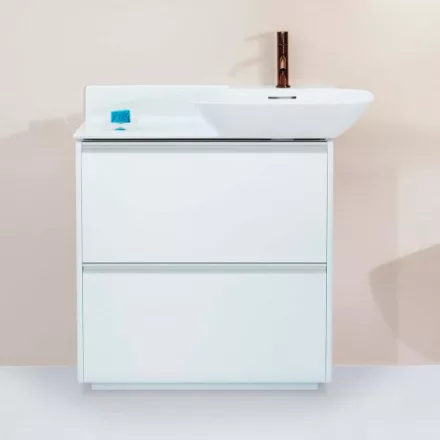 Laufen Base matt fehér alsószekrény 77x35x78 cm kettő fiókkal H4030021102601