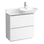 Laufen Base matt fehér alsószekrény 77x35x78 cm kettő fiókkal H4030021102601