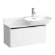 Laufen Base matt fehér alsószekrény 77x35x37 cm egy fiókkal H4030031102601