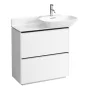 Laufen Base matt fehér alsószekrény 77x35x78 cm kettő fiókkal H4030041102601