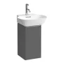 Laufen Base matt antracitszürke alsószekrény 28x30x52 cm balos ajtóval H4030111102661