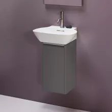   Laufen Base matt antracitszürke alsószekrény 28x30x52 cm jobbos ajtóval H4030121102661