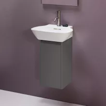   Laufen Base matt antracitszürke alsószekrény 28x30x52 cm jobbos ajtóval H4030141102661