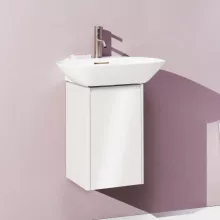   Laufen Base fényes fehér alsószekrény 32x34x52 cm balos ajtóval H4030211102611