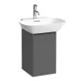 Laufen Base matt antracitszürke alsószekrény 32x34x52 cm balos ajtóval H4030231102661