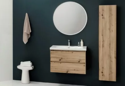Laufen Lani tölgy színű alsószekrény 48,2x44,8x51,5 cm két fiókkal H4035121122671