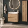 Laufen Lani tölgy színű alsószekrény 48,2x44,8x51,5 cm két fiókkal H4035121122671