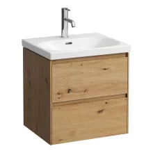   Laufen Lani tölgy színű alsószekrény 53,4x44,8x51,5cm, két fiókkal H4035221122671