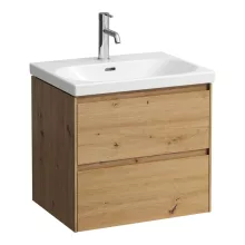   Laufen Lani tölgy színű alsószekrény 58,4x44,8x51,5cm, két fiókkal H4035321122671