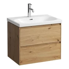   Laufen Lani tölgy színű alsószekrény 63,6x44,2x51,5 cm, két fiókkal H4035421122671