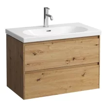   Laufen Lani tölgy színű alsószekrény 78,4x44,2x51,5 cm, két fiókkal H4035521122671