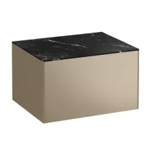  Laufen Sonar arany alsószekrény kivágás nélkül 57,7x45,7x34,1 cm egy fiókkal, kerámia pulttal H4054000341401