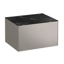   Laufen Sonar titán alsószekrény kivágás nélkül 57,7x45,7x34,1 cm egy fiókkal, kerámia pulttal H4054000341421