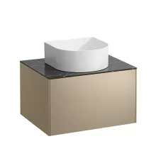   Laufen Sonar arany alsószekrény 57,7x45,7x34,1 cm egy fiókkal, kerámia pulttal H4054010341401