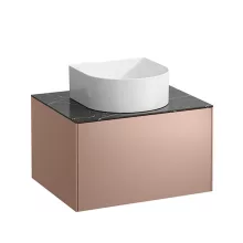   Laufen Sonar 1 fiókos alsószekrény 58x45 cm, réz/nero marquina H4054010341411