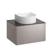   Laufen Sonar 1 fiókos alsószekrény 58x45 cm, titán/nero marquina H4054010341421