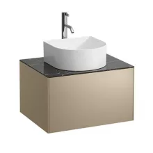   Laufen Sonar arany alsószekrény 57,7x45,7x34,1 cm egy fiókkal, kerámia pulttal H4054050341401