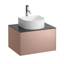   Laufen Sonar réz alsószekrény 57,7x45,7x34,1 cm egy fiókkal, kerámia pulttal H4054050341411