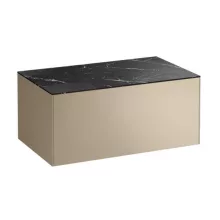   Laufen Sonar arany alsószekrény kivágás nélkül 77,7x45,7x34,1 cm egy fiókkal, kerámia pulttal H4054100341401