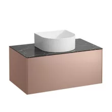  Laufen Sonar réz alsószekrény 77,7x45,7x34,1 cm egy fiókkal, kerámia pulttal H4054110341411