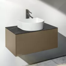   Laufen Sonar arany alsószekrény 77,7x45,7x34,1 cm egy fiókkal, kerámia pulttal H4054150341401