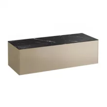   Laufen Sonar arany alsószekrény kivágás nélkül 117,7x45,7x34,1 cm egy fiókkal, kerámia pulttal H4054200341401