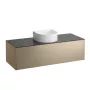 Laufen Sonar arany alsószekrény 117,7x45,7x34,1 cm egy fiókkal, kerámia pulttal H4054210341401