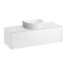   Laufen Sonar matt fehér alsószekrény 117,7x45,7x34,1 cm egy fiókkal H4054210341701