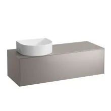   Laufen Sonar titán alsószekrény 117,7x45,7x34,1 cm egy fiókkal, balos kivágással H4054220340421