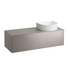   Laufen Sonar titán alsószekrény 117,7x45,7x34,1 cm egy fiókkal, jobbos kivágással H4054230340421