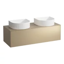   Laufen Sonar arany alsószekrény 117,7x45,7x34,1 cm egy fiókkal, kettő kivágással H4054240340401