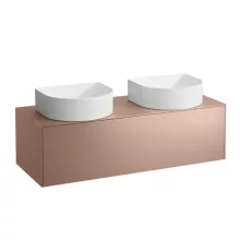   Laufen Sonar réz alsószekrény 117,7x45,7x34,1 cm egy fiókkal, kettő kivágással H4054240340411