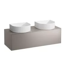   Laufen Sonar titán alsószekrény 117,7x45,7x34,1 cm egy fiókkal, kettő kivágással H4054240340421