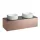 Laufen Sonar réz alsószekrény 117,7x45,7x34,1 cm egy fiókkal, kettő kivágással, kerámia pulttal H4054240341411