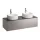 Laufen Sonar titán alsószekrény 117,7x45,7x34,1 cm egy fiókkal, kettő kivágással, kerámia pulttal H4054280341421