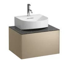   Laufen Sonar arany alsószekrény 57,7x45,7x34,1 cm egy fiókkal, kerámia pulttal H4054310341401